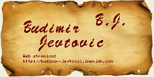 Budimir Jevtović vizit kartica
